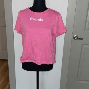 Pink H&M friends forever shirt